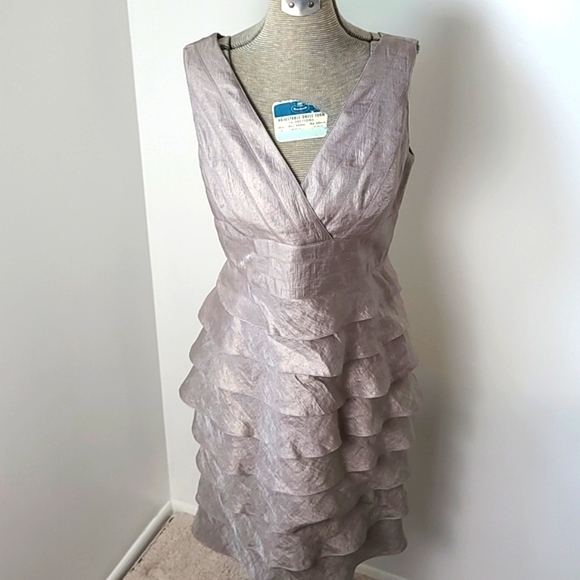 Adrianna Papell Occasions Mother of the Bride Dress and Bolero - Picture 9 of 11